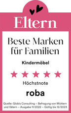 roba Babybett Set Adam & Eule - 70 x 140 cm - Mitwachsendes Kinderbett mit Bettwäsche, Himmel, Matratze - Höhenverstellbar - zu Juniorbett umbaubar - Holz weiß