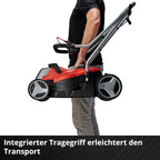 Einhell Akku-Rasenmher GE-CM 18/33 Li Kit Power X-Change (18 V, 33 cm Schnittbreite, bis 200 m, Brushless, 30L Fangkorb, 25-65 mm Schnitthhe, inkl. 4,0 Ah Akku + Ladegert)