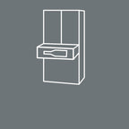 SIEMENS KF96NVPEA iQ300 Multi-Door-Kühlschrank, 183 x 91 cm, 405 L Kühlen & 200 L Gefrieren, hyperFresh längere Frische, noFrost nie wieder abtauen, superCooling schnellere Kühlung