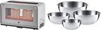 WMF Lono Toaster Glas mit Brtchenaufsatz, 2 Scheiben, XXL, motorisierte Toastaufnahme, Aufwrm-Funktion, 7 Brunungsstufen, Toaster edelstahl matt