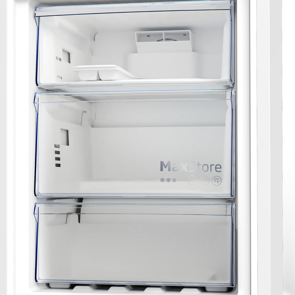 Beko RCNE366E70ZXBRN bPRO700 freistehende Kühl-/Gefrierkombination, großer Kühlschrank, 323 l Gesamtrauminhalt, HarvestFresh, NoFrost, leise, SmoothFit, 0°C-Zone, Dark Inox
