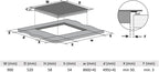 Autarkes Herdset: 60cm Einbaubackofen EB8017ED | 59cm Induktionskochfeld IH85901FZ | Katalyse | Pizzafunktion | Grill | Umluft | Heißluft | Automatik-Timer | SET8017IH592FZ