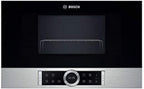 Bosch BFR634GS1 Serie 8 Einbau-Mikrowelle, Türanschlag Rechts, AutoPilot 7 Automatikprogramme, Reinigungsunterstützung, TFT-Touchdisplay, LED-Beleuchtung gleichmäßige Ausleuchtung, 38 x 60 cm, 900 W