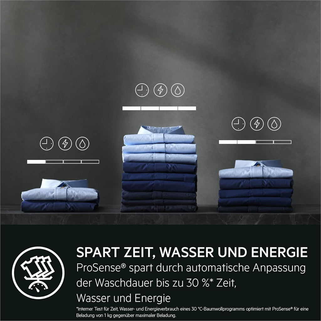 AEG L6FBG51470 Waschmaschine / Serie 6000 mit ProSense / Testsieger der Stiftung Warentest / 7,0 kg / Leise / Mengenautomatik / Nachlegefunktion / Kindersicherung / Wasserstopp / 1400 U/min