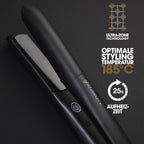 ghd Platinum+ Haarglätter & Professioneller Styler in Schwarz - Stärkeres Haar, Mehr Glanz, Farbschutz - Für Alle Haartypen