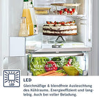 Bosch KGN36NWEA Serie 2 Kühl-Gefrier-Kombination, 186 x 60 cm, 215 L Kühlen & 87 L Gefrieren, NoFrost nie wieder abtauen, LED-Beleuchtung gleichmäßige Ausleuchtung