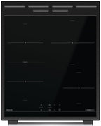 Gorenje GEIT5C61SPG Standherd mit Induktionskochfeld, 50 cm, 70 Liter,Silber, PerfectGrill, AirFry, FrozenBake, Pizza Mode 300°C, AquaClean, Made in Europe, inox