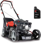 Scheppach Benzin Rasenmäher MS150-42 - 3,5PS | Schnittbreite 42cm | Radantrieb | Stahlgehäuse | Reinigungsfunktion | Mulchfunktion | 45 Liter Fangkorb | Höhenverstellung in 7 Stufen (25-75mm)