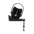 CYBEX Gold Babyschale Cloud G i-Size Comfort, Inkl. Neugeboreneneinlage, Ab Geburt bis ca. 24 Monate, Für Kinder ab 40 cm bis 87 cm, Max. 13 kg, Moon Black