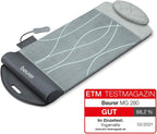Beurer MG 280 Yoga- und Stretchmatte, zur Dehnung der Muskulatur und Entspannung, Massagematte für Nacken, Schultern und Rücken, faltbar, 1 Stück (1er Pack), Grau