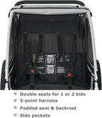 Tiggo S2 Kinderanhänger mit Federung Jogger 2 in 1 Kinder Buggy fahrradanhänger Anhänger 360° Drehbar