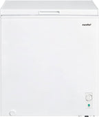 Comfee RCC100WH2(E) Gefriertruhe/169 kWh/Jahr/85cm hoch/99L/38dB/Geringe Lautstärke/Hoch effizientesD-förmigesRohr/Geeignet für verschiedene Einsatzszenarien/Einstellbarer Temperaturregler/Weiß