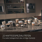Saeco GranAroma Fully Automatic Espresso Machine, 16 Beverages, 6 User Profiles, Colored TFT Display, Metal Front, SM6585/00