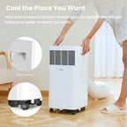 Comfee Mobiles Klimagerät Breezy Cool Pro 2.6,9000 BTU 2,6kW, Kühlen&Ventilieren&Entfeuchten,APP-Steuerung,Raumgröße bis 88m³(33㎡),Mobile Klimaanlage mit Abluftschlauch