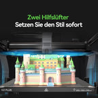 Creality K2 Plus Combo 3D-Drucker, 16-Farben Multimaterial-Druck, 350³mm XXL-Bauraum, Servo-Direktantrieb, Dual-KI-Kameras, Ultra-Leise