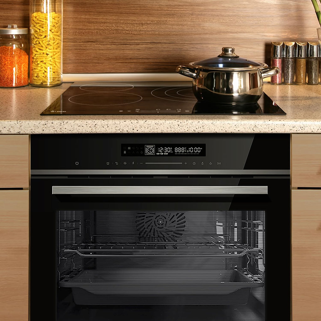 Autarkes Herdset: 60cm Einbaubackofen EB8017ED | 59cm Induktionskochfeld IH85901FZ | Katalyse | Pizzafunktion | Grill | Umluft | Heißluft | Automatik-Timer | SET8017IH592FZ