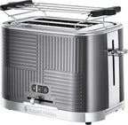 Russell Hobbs GeoSteel Frühstückset Toaster, Wasserkocher und Kaffeemaschine