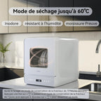 Mini lave-vaisselle de table, 6+1 Programmes de lavage, 5 Couverts et réservoir d'eau de 5L
