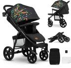 LIONELO Annet Plus Buggy bis 22 kg mit Liegefunktion, Kinderwagen klein zusammenklappbar mit Zubehör, Eva-Schaum-Räder, Moskitonetz, Fußdecke Getränkehalter, Korb