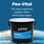 KOIPON Pon-Vital 25 kg, Die 100% biologische Alternative zum Fadenalgenvernichter gegen Algenwachstum und Fadenalgen im Gartenteich