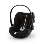CYBEX Gold Babyschale Cloud G i-Size Comfort, Inkl. Neugeboreneneinlage, Ab Geburt bis ca. 24 Monate, Für Kinder ab 40 cm bis 87 cm, Max. 13 kg, Moon Black