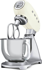Smeg, SMF02PKEU Küchenmaschine, 10 Geschwindigkeitsstufen, Planetenrührwerk, Sicherheitsabschaltung, 2 Rührbesen, Kugelgriff aus Edelstahl, 800 W, Rose