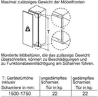 Bosch GIV11ADC0 Serie 6 Einbau-Gefrierschrank, 95 kWh, Jahr, 70 l, LowFrost, FreshSense, 72 x 56