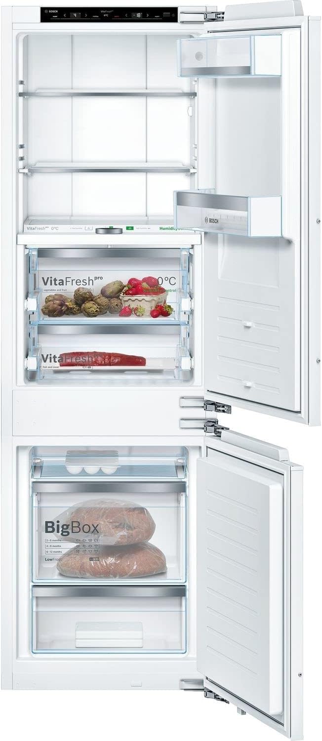 Bosch KGN36NWEA Serie 2 Kühl-Gefrier-Kombination, 186 x 60 cm, 215 L Kühlen & 87 L Gefrieren, NoFrost nie wieder abtauen, LED-Beleuchtung gleichmäßige Ausleuchtung