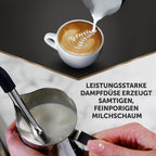 Breville Barista Max Siebträgermaschine | Espressomaschine/Kaffeemaschine mit integriertem Mahlwerk und Milchaufschäumer| 2,8-l-Wasserbehälter | Italienische Pumpe mit 15 Bar | Edelstahl [VCF126X]
