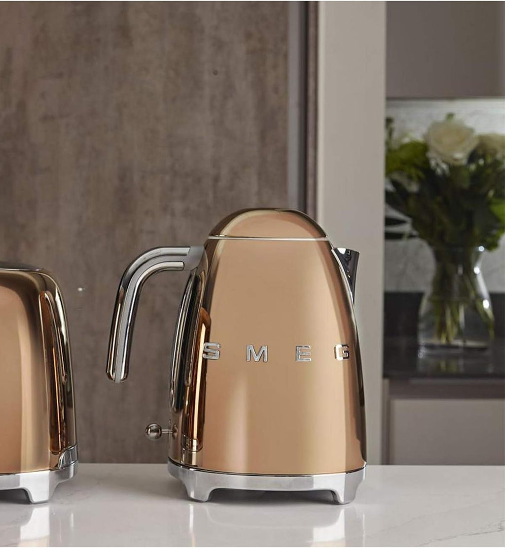 Smeg, 2x2 TSF01CREU -Toaster, 2 Schlitze für 2 Scheiben, 6 Vergoldungsniveaus, Heizfunktion, Abtau- und Bagel- Funktion, Sammelschublade, 950W, Creme