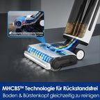 Tineco iFLOOR 5 Steam Nass Trockensauger, 120℃ Hochtemperatur-Dampf, Dampfreiniger mit Kabel, Selbstreinigung Nasssauger, Hartholz bodenreiniger für klebrige Verschmutzungen, Essensreste