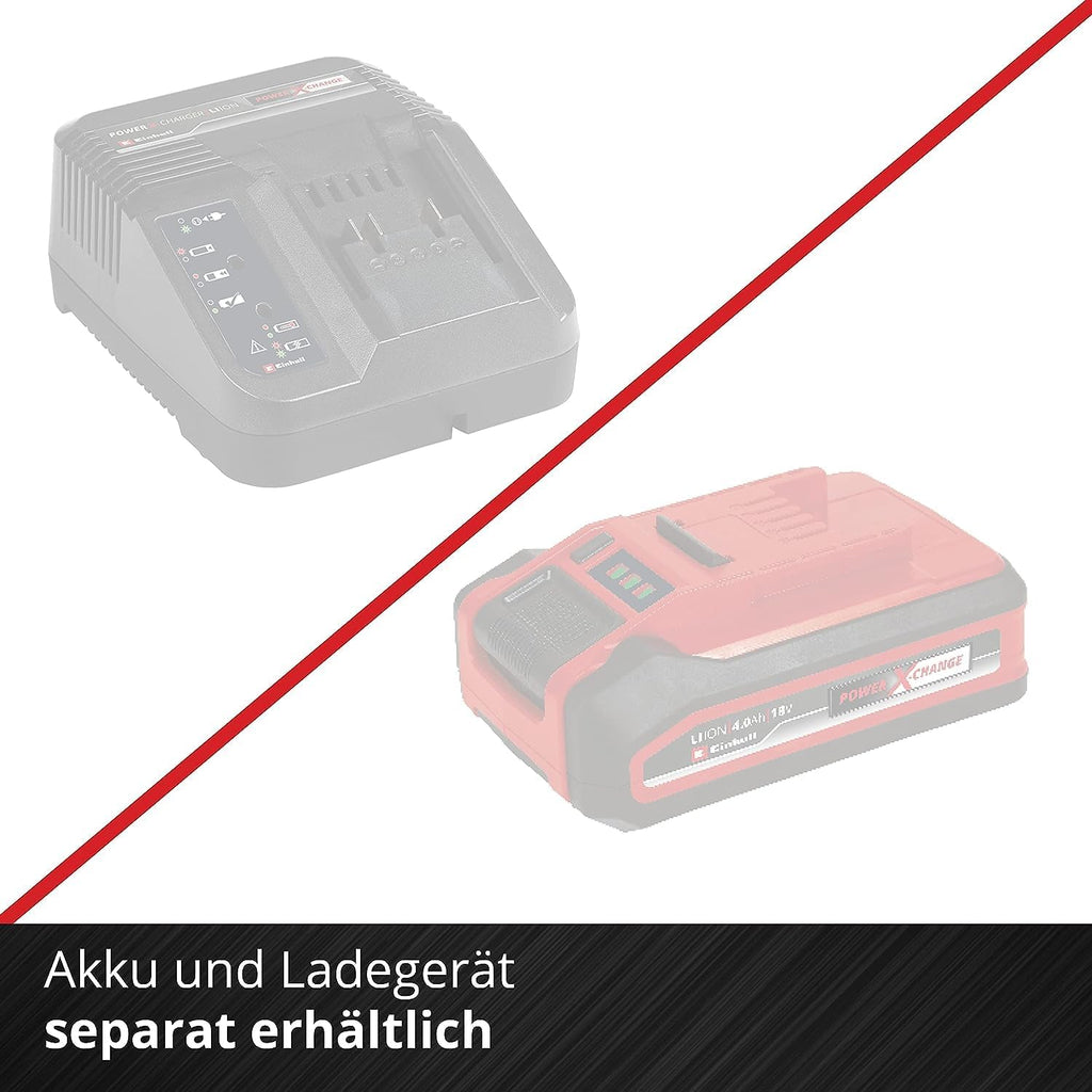 Einhell Akku-Sense AGILLO 18/200 Power X-Change (Lithium Ionen, 18V, 7.500 Umdrehungen/Min., Faden m. Tippautomatik/3-Zahn-Messer, Front-Motor, Bike-Handle, ohne Akku u. Ladegerät)