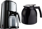 Melitta Look Therm Selection - Filterkaffeemaschine - mit Thermokanne - 10 Tassen - Schwarz (M 661 BK SST)