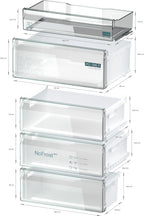 SIEMENS KG39EAICA iQ500 Kühl-Gefrier-Kombination, 201 x 60 cm, 249 L Kühlen + 94 L Gefrieren, LowFrost seltener abtauen, LED-Beleuchtung gleichmige Ausleuchtung, BigBox Platz für groes Gefriergut