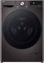 LG W4WR7096YB, Klasse D, Frontlader-Waschtrockner 9 - 6 kg, 62 x 60 x 85 cm, Wi-Fi, AI Direct Drive, Tiefenreinigung mit Dampf, TurboWash 360, Große Kapazität, Außentür aus gehärtetem Glas, Weiß