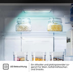Hisense RB327N4AD2 Kühl-Gefrierkombination/ NoFrostPlus/ Multiflow 360°/ HolidayMode/ FreshZone/ 182,4 cm/ Kühlteil 171 l/ Gefrierteil 85 l/ 41 dB/ 287 kWh/ Jahr/ Edelstahl-Look