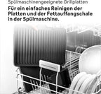 Braun MultiGrill 9 CG 9047 Kontaktgrill mit Grill-, Flach- und Waffelplatten, Grillpositionen: Kontakt, BBQ, Ofen, Spülmaschinenfeste Platten, Fettauffangschale, 230° Höchsttemperatur, Boost-Funktion