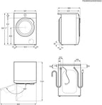AEG L7WBA60680 Waschtrockner / DualSense - schonende Pflege / 8 kg Waschen / 5 kg Trocknen / D / energiesparend / Mengenautomatik / Nachlegefunktion / ProSteam - Auffrischfunktion / 1600 U/min