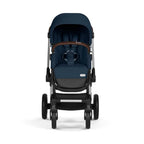 CYBEX Gold Kinderwagen EOS Lux 2-in-1, Reisesystem, Ab Geburt bis 22 kg (ca. 4 Jahre), Moon Black