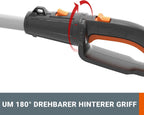 WORX WG252E.9 Akku Teleskop Heckenschere - 45cm Schnittbreite - 10-Fach Verstellbarer Teleskopstiel bis 3,20 Meter Hhe - PowerShare kompatibel - Ohne Akku & Ladegert