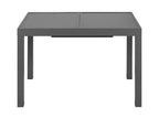 Alu-Set »Houston«, 9-teilig - Ausziehtisch & 8 Hochlehner, grau