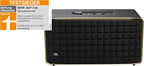 JBL Authentics 200 Smart Home Lautsprecher – 70er Jahre Retro-Design Bluetooth Box – Mit Quadrex Grill, Google Assistant, Alexa, AirPlay und JBL One App – Schwarz