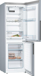 KGV33VLEAS - Réfrigérateur combiné pose libre - Série 4 - 288L - Froid brassé - L 60cm x H 176cm - Inox