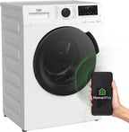 Beko WMC91464ST1 b300 Waschvollautomat, Waschmaschine, 9 kg, Bluetooth, ProSmart Inverter Motor, Dampffunktion, Pet Hair Removal, Watersafe+, Weiß