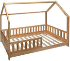 Lit cabane enfant Atmosphera Bosco 90 x 190 cm + matelas 90 x 190 cm Blanc