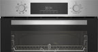 Beko BBSM12340X Einbau-Backofen-Set, zwei autarke Geräte: Induktionskochfeld mit 4 Kochzonen, Backofen mit 8 Heizarten, 72 l Garraum-Volumen, Kindersicherung, Sensortasten, Schwarz/Edelstahl