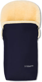 Hofbrucker Lammfell-Fußsack Putzi Kinderwagen, Buggy/Winterfußsack wind- & wasserabweisend/Warmer Fußsack Oberteil abnehmbar/echtes Lammfell/Made in Germany