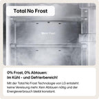 LG GMG861EPAE InstaView SLIM Multi-Door, Klasse E, 508 L, Kühlschrank mit Gefrierfach, Eis-, Crushed Ice- Wasserspender mit UVnano, Total NoFrost, Smart Inverter Kompressor, Wi-Fi, Farbe Matte Black