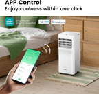 Comfee Mobiles Klimagerät Breezy Cool Pro 2.6,9000 BTU 2,6kW, Kühlen&Ventilieren&Entfeuchten,APP-Steuerung,Raumgröße bis 88m³(33㎡),Mobile Klimaanlage mit Abluftschlauch