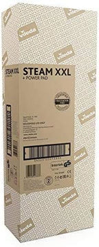 Vileda Steam XXL Power Pad Dampfreiniger, Dampfbesen für jeden Boden, Eco-Verpackung, Schwarz/Rot, One Size